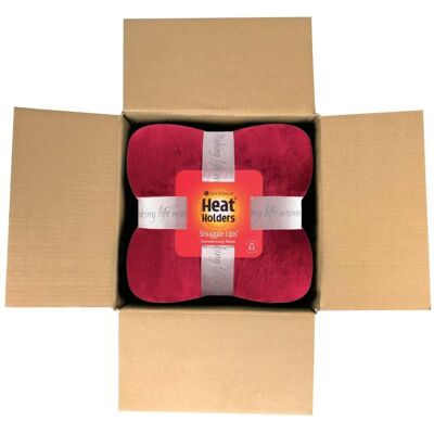 Heat Holders Unisex Extra Soft Warm 1.7 Tog Luxury Thermal Fleece Blanket - 180 X 200 Cm - Ruby - One Size Heat Holders Unisex Extra Soft Warm 1.7 Tog Luxury Thermal Fleece Blanket - 180 X 200 Cm - Ruby - One Size