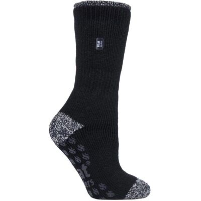Chaussettes thermiques antidérapantes pour femmes Heat Holders - Noir - Taille 4-8 - Publicité Chaussettes thermiques antidérapantes pour femmes Heat Holders - Noir - Taille 4-8 - Publicité