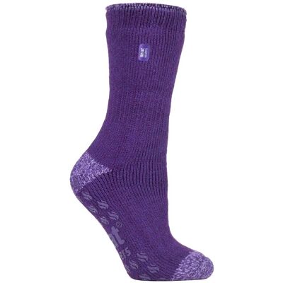 Heat Holders Dames Antislip Thermische Slippersokken - Lichtpaars - Maat 4-6.5 Heat Holders Dames Antislip Thermische Slippersokken - Lichtpaars - Maat 4-6.5