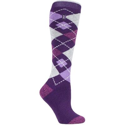 Heat Holders Damen Dünn Extra Lange Thermosocken - Lila Nylon - Größe UK 4-6.5 Heat Holders Damen Dünn Extra Lange Thermosocken - Lila Nylon - Größe UK 4-6.5