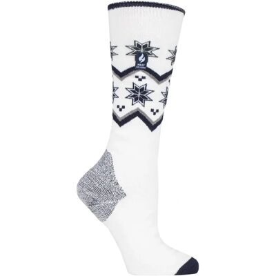Heat Holders Dames Thermische Ski Sokken - Licht - Crème - UK Maat 4-6.5 Heat Holders Dames Thermische Ski Sokken - Licht - Crème - UK Maat 4-6.5