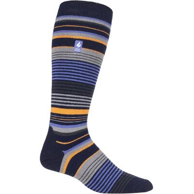 Chaussettes de Ski Ultra Légères pour Hommes Heat Holders - Marine, Rayure bleue - Chaussettes de ski - Publicité Chaussettes de Ski Ultra Légères pour Hommes Heat Holders - Marine, Rayure bleue - Chaussettes de ski - Publicité