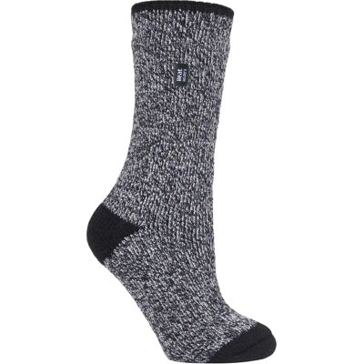 Heat Holders Dames 2.3 TOG Luxe Dikke Thermische Sokken voor de Winter - Zwart - Maat EU 37-39,5 Heat Holders Dames 2.3 TOG Luxe Dikke Thermische Sokken voor de Winter - Zwart - Maat EU 37-39,5