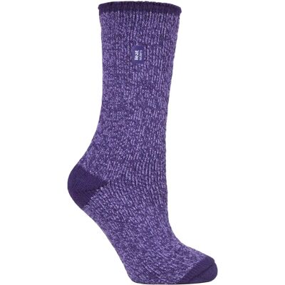 Heat Holders Damen - Luxuriöse Dicke Thermosocken 2,3 Tog - Pink & Weiß - UK 4-6,5 Heat Holders Damen - Luxuriöse Dicke Thermosocken 2,3 Tog - Pink & Weiß - UK 4-6,5