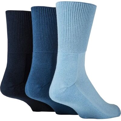 IOMI Blaue Diabetiker Bambussocken - Extra Breit, 3er Pack IOMI Blaue Diabetiker Bambussocken - Extra Breit, 3er Pack
