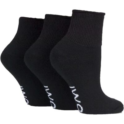 SOCKSHOP Iomi Cushioned Diabetic Ankle Socks - Black SOCKSHOP Iomi Cushioned Diabetic Ankle Socks - Black