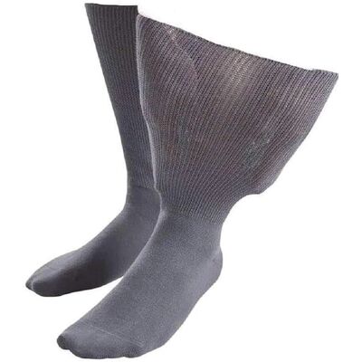 Iomi Damen & Herren Extra Weite Baumwollödemsocken - Grau - Größe 12-15 Iomi Damen & Herren Extra Weite Baumwollödemsocken - Grau - Größe 12-15