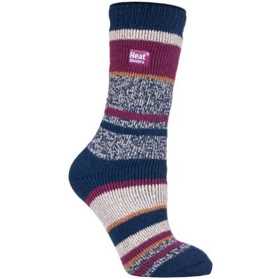 Heat Holders Womens Patterned Thermal Socks - Blue/navy UK 4-6.5 - Winter Warm Heat Holders Womens Patterned Thermal Socks - Blue/navy UK 4-6.5 - Winter Warm