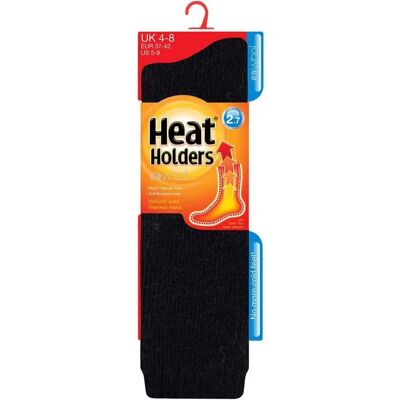 Heat Holders Dames Extra Lange Wol Socks - Zwart - EU 37-39,5 Heat Holders Dames Extra Lange Wol Socks - Zwart - EU 37-39,5