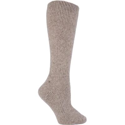 Heat Holders Dames Extra Lange Kniehoog Wollen Sokken - Beige - Sokken Heat Holders Dames Extra Lange Kniehoog Wollen Sokken - Beige - Sokken
