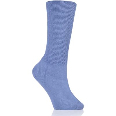 SOCKSHOP Iomi FootNurse Extra Wide Oedema Socks - Blue - 4-7 Female SOCKSHOP Iomi FootNurse Extra Wide Oedema Socks - Blue - 4-7 Female