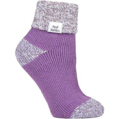 Chaussettes de lit lavande Heat Holders - Vêtements de détente thermiques chauds - Publicité Chaussettes de lit lavande Heat Holders - Vêtements de détente thermiques chauds - Publicité