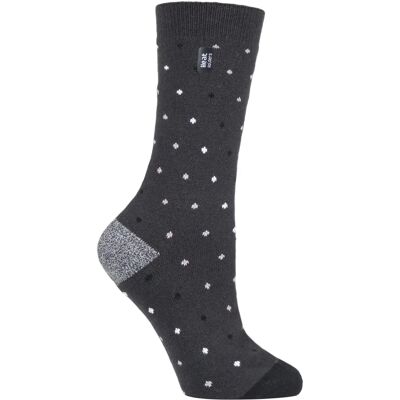 Chaussettes thermiques ultralégères pour femmes - Charcoal Spots (Berry) - Multicolore - Taille UK 4-8 - Publicité Chaussettes thermiques ultralégères pour femmes - Charcoal Spots (Berry) - Multicolore - Taille UK 4-8 - Publicité