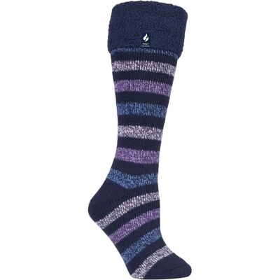 Heat Holders Damen Marine Streifen Thermosocken - Lange Gummistiefelsocken Heat Holders Damen Marine Streifen Thermosocken - Lange Gummistiefelsocken