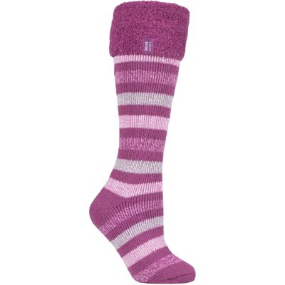 Heat Holders Lange Gummistiefelsokken met Kleurrijke Strepen voor Dames - UK 4-8 Heat Holders Lange Gummistiefelsokken met Kleurrijke Strepen voor Dames - UK 4-8