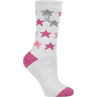 Heat Holders Lite Silber Grau Pink Thermosocken - Damen Heat Holders Lite Silber Grau Pink Thermosocken - Damen