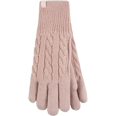 Heat Holders Damen Kabelstrick 2,3 Tog Fleecegefütterte Thermo-Winterhandschuhe Heat Holders Damen Kabelstrick 2,3 Tog Fleecegefütterte Thermo-Winterhandschuhe