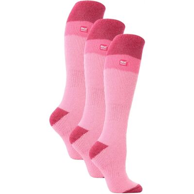 Heat Holders Dames Thermo Sokken - 3 Pack - Licht Roze / Framboos - Skisokken Heat Holders Dames Thermo Sokken - 3 Pack - Licht Roze / Framboos - Skisokken