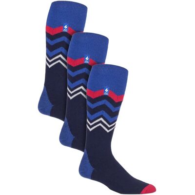 Heat Holders Herren Skisocken - Dunkelblau Zigzag - Skisocken Heat Holders Herren Skisocken - Dunkelblau Zigzag - Skisocken