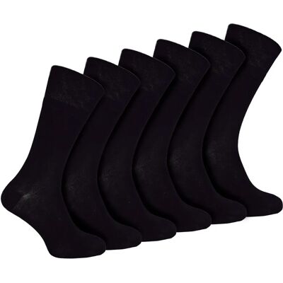 Iomi - 6 Pack Herensokken voor Diabetes - Zwart Iomi - 6 Pack Herensokken voor Diabetes - Zwart