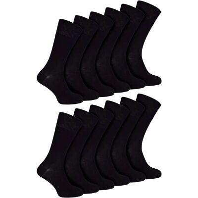 Iomi 12 Paires de Chaussettes Diabétiques en Bambou pour Hommes - Pack de 12 - Publicité Iomi 12 Paires de Chaussettes Diabétiques en Bambou pour Hommes - Pack de 12 - Publicité