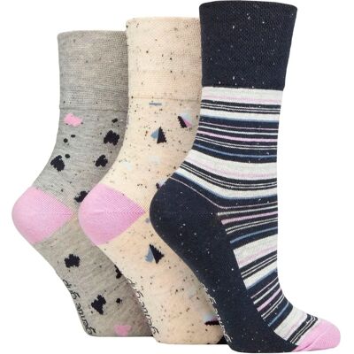 Gentle Grip Cotton Socks - Summer Terazzo - Non-Binding, Breathable, Comfortable Gentle Grip Cotton Socks - Summer Terazzo - Non-Binding, Breathable, Comfortable