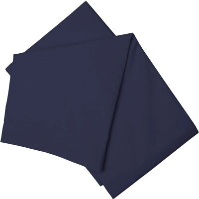 Belledorm Easy Care 200 Thread Count Cotton Polyester Percale - navy - King - Flat Sheet Belledorm Easy Care 200 Thread Count Cotton Polyester Percale - navy - King - Flat Sheet