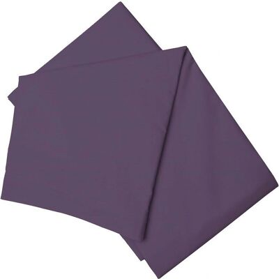 Belledorm Easy Care 200TC Percale Flat Sheet - Dark Mauve - Double Belledorm Easy Care 200TC Percale Flat Sheet - Dark Mauve - Double