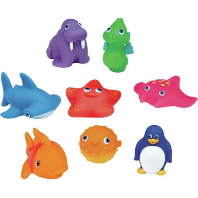 Munchkin Ocean Bath Squirts - 8 Pack Bath Toy Multicolour - Bath Toy Munchkin Ocean Bath Squirts - 8 Pack Bath Toy Multicolour - Bath Toy