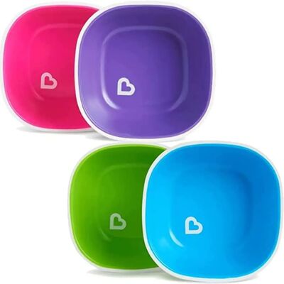 Munchkin Splash Schalen - Set aus 2 - BPA Frei - Ab 6 Monaten Munchkin Splash Schalen - Set aus 2 - BPA Frei - Ab 6 Monaten
