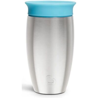 Munchkin Edelstahl Miracle 360° Trinkbecher 296ml Blau Munchkin Edelstahl Miracle 360° Trinkbecher 296ml Blau