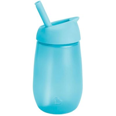 Munchkin Simple Clean Blaue Trinkflasche mit Strohhalm Munchkin Simple Clean Blaue Trinkflasche mit Strohhalm