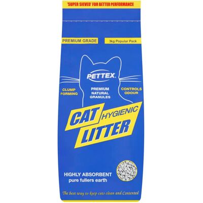 Pettex Premium Fullers Earth Clumping - 3kg Cat Litter Pettex Premium Fullers Earth Clumping - 3kg Cat Litter