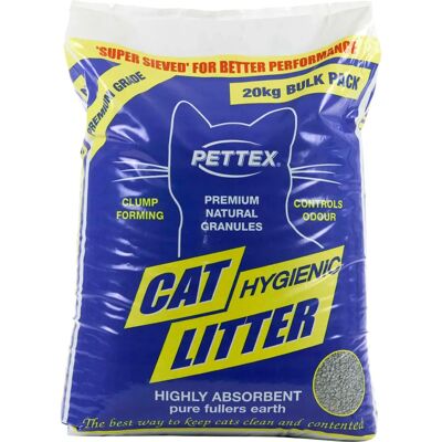 Pettex Grey Fuller's Earth Clumping Cat Litter - 20kg Pettex Grey Fuller's Earth Clumping Cat Litter - 20kg