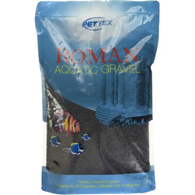 Pettex Pettex Roman Gravel - Jet Black - 8kg Aquarium Substrate Pettex Pettex Roman Gravel - Jet Black - 8kg Aquarium Substrate