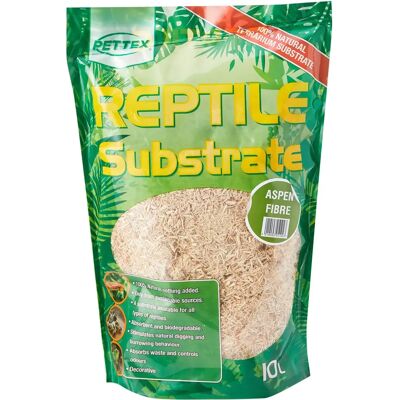 Pettex Aspen Fibre Reptile Bedding - 10L Pettex Aspen Fibre Reptile Bedding - 10L