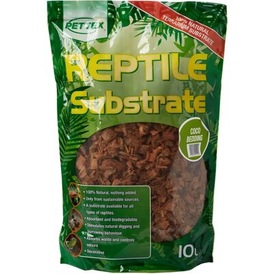 Pettex Reptile Substrate Coco Fibre - 10L - Reptile Bedding Pettex Reptile Substrate Coco Fibre - 10L - Reptile Bedding