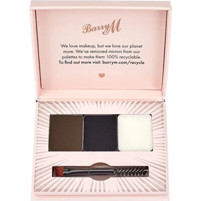 Barry M Fill and Shape Brow Kit - Zestaw ciemnych brwi Barry M Fill and Shape Brow Kit - Zestaw ciemnych brwi