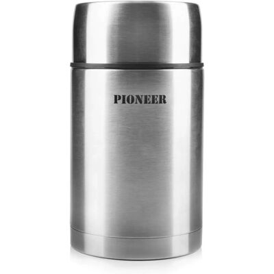 Pioneer Borraccia in Acciaio Inox - Contenitore Termico Isolato e Stagno Pioneer Borraccia in Acciaio Inox - Contenitore Termico Isolato e Stagno
