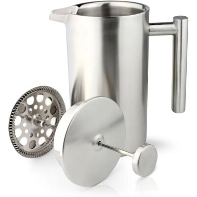 Cafe Ole 8 Tassen Doppelwandiger Kaffeebereiter - Satin - 1L Cafe Ole 8 Tassen Doppelwandiger Kaffeebereiter - Satin - 1L