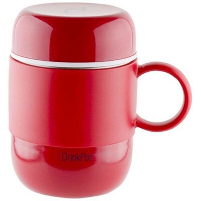 DrinkPod Pioneer Vacuum Insulated Flask - 0.28L - Red DrinkPod Pioneer Vacuum Insulated Flask - 0.28L - Red