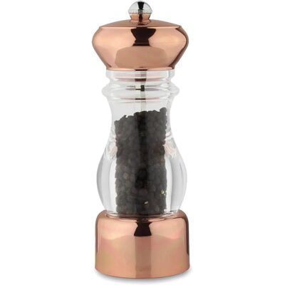 Grunwerg PM-817CU Molino de sal o pimienta de cobre acrílico Grunwerg PM-817CU Molino de sal o pimienta de cobre acrílico