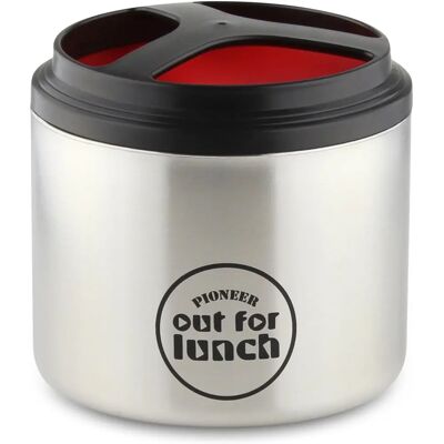 Pioneer Modell HIB-1000/SS Isolerad Lunchbox i Rostfritt Stål - Röd Pioneer Modell HIB-1000/SS Isolerad Lunchbox i Rostfritt Stål - Röd