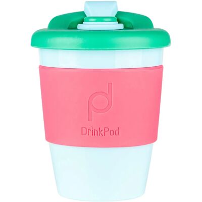 Pioneer DrinkPod 12oz/340 ml Reusable Coffee Cup - Pink Pioneer DrinkPod 12oz/340 ml Reusable Coffee Cup - Pink