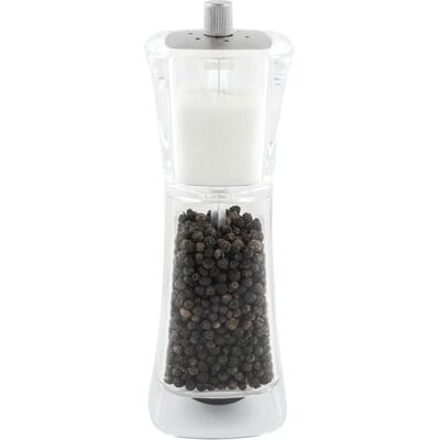Grunwerg 9175M Gmill Acrylic Salt & Pepper Mill - Salt & Pepper Grinder, Adjustable Grunwerg 9175M Gmill Acrylic Salt & Pepper Mill - Salt & Pepper Grinder, Adjustable