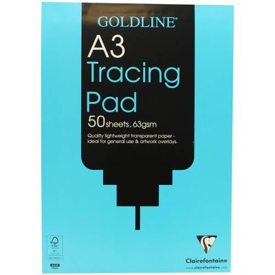 Clairefontaine - Goldline Calque A3 63g - Transparent - Paper Clairefontaine - Goldline Calque A3 63g - Transparent - Paper