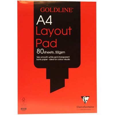 Clairefontaine Goldline A4 White Notebook - Notebook Clairefontaine Goldline A4 White Notebook - Notebook