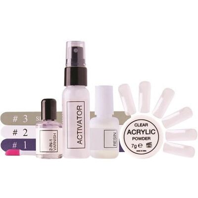 Extensii unghii acrilice Rio Quick Dip - Set de extensii Extensii unghii acrilice Rio Quick Dip - Set de extensii