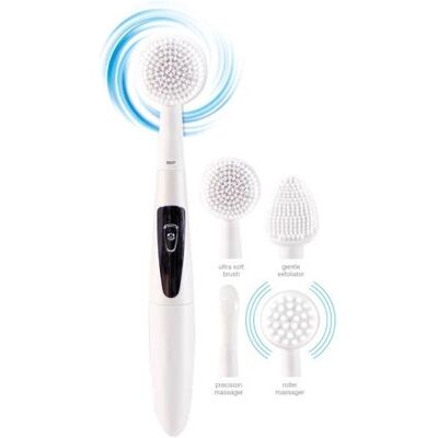 Brosse nettoyante 4 en 1 Rio - Outil de soin de la peau - Publicité Brosse nettoyante 4 en 1 Rio - Outil de soin de la peau - Publicité