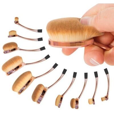 Rio Beauty Professionelle Mikrofaser Ovale - Make-up Pinselset Rio Beauty Professionelle Mikrofaser Ovale - Make-up Pinselset